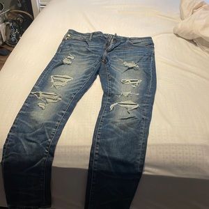 Ripped American eagle jeans